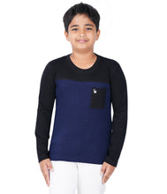 Load image into Gallery viewer, Kiddeo Boys Fullsleeve Colourblock T-shirts(B)
