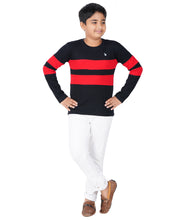 Load image into Gallery viewer, Kiddeo Boys Fullsleeve Colourblock T-shirts(F)
