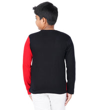 Load image into Gallery viewer, Kiddeo Boys Fullsleeve Colourblock T-shirts(D)
