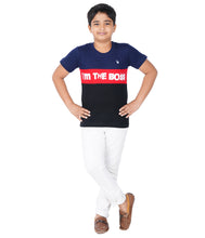 Load image into Gallery viewer, Kiddeo Boys Halfsleeve Colourblock T-shirts(C)
