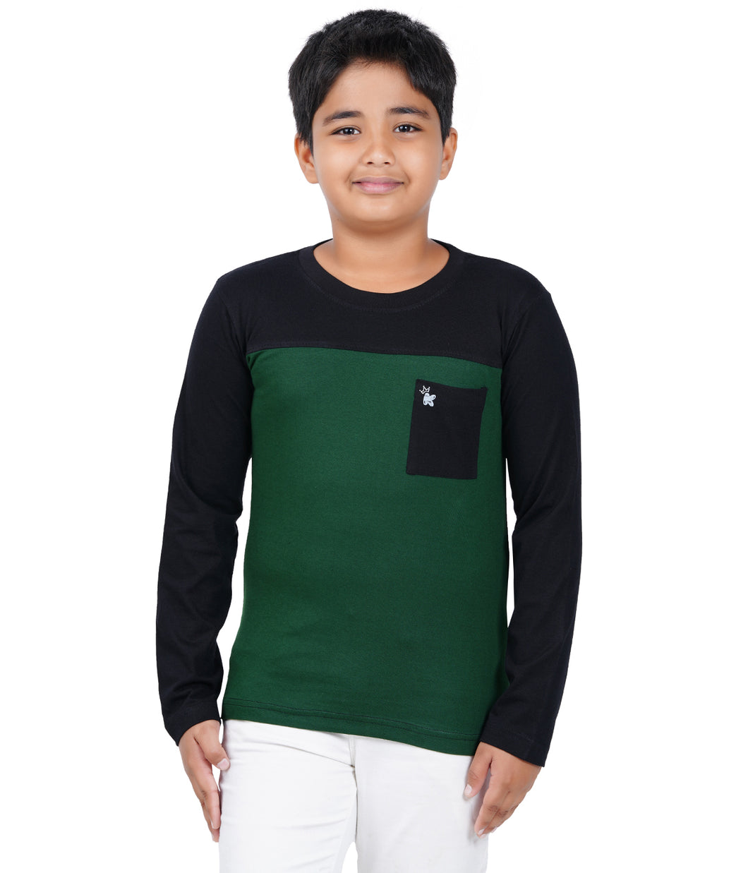 Kiddeo Boys Fullsleeve Colourblock T-shirts(B)