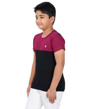 Load image into Gallery viewer, Kiddeo Boys Halfsleeve Colourblock T-shirts(A)
