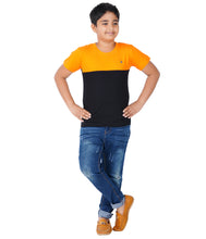 Load image into Gallery viewer, Kiddeo Boys Halfsleeve Colourblock T-shirts(A)

