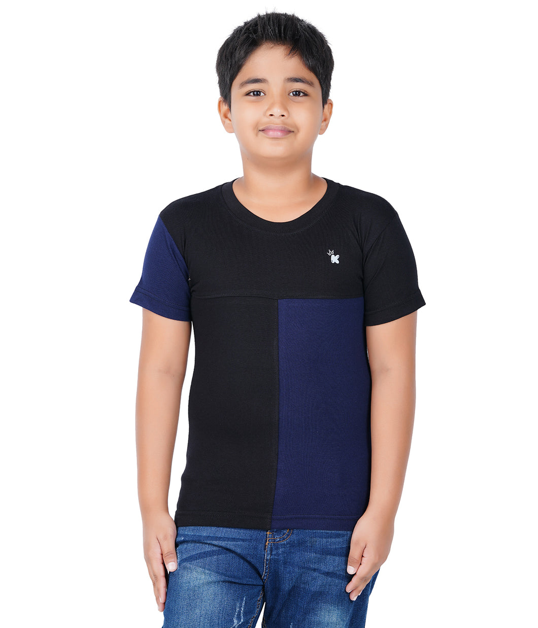Kiddeo Boys Halfsleeve Colourblock T-shirts(D)