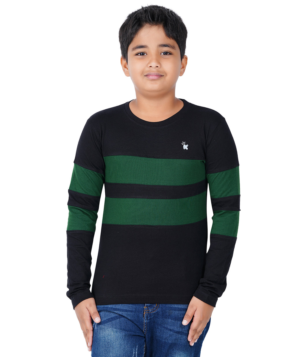 Kiddeo Boys Fullsleeve Colourblock T-shirts(F)