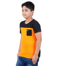 Load image into Gallery viewer, Kiddeo Boys Halfsleeve Colourblock T-shirts(B)

