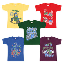 Load image into Gallery viewer, Kiddeo Boys Halfsleeve T-Shirts (Pack of 5)
