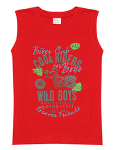 Load image into Gallery viewer, kiddeo Boys Sleeveless T-Shirts (05)(Pack of 5)
