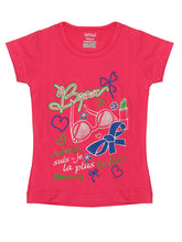 Load image into Gallery viewer, Kiddeo Girls HalfSleeve (5C-04)T-Shirts (Pack of 5)
