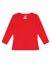 Load image into Gallery viewer, Kiddeo Girls Plain FullSleeve 4C-01 T-Shirts
