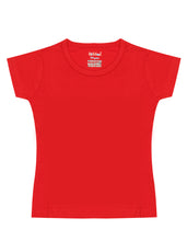 Load image into Gallery viewer, Kiddeo Girls Plain Half Sleeve T-Shirts (Pack of 4)
