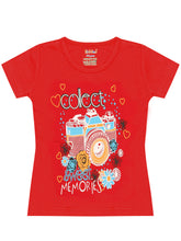 Load image into Gallery viewer, Kiddeo Girls -5C-Navy-01 T-Shirts (Pack of 5)
