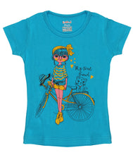 Load image into Gallery viewer, Kiddeo Girls HalfSleeve (5C-04)T-Shirts (Pack of 5)
