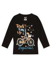 Load image into Gallery viewer, Kiddeo Girls Full Sleeve T-Shirts (Pack of 5)
