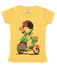 Load image into Gallery viewer, Kiddeo Girls HalfSleeve (5C-04)T-Shirts (Pack of 5)
