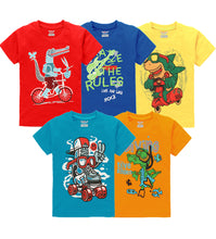 Load image into Gallery viewer, Kiddeo Boys HalfSleeve  T-Shirts (Pack of 5)
