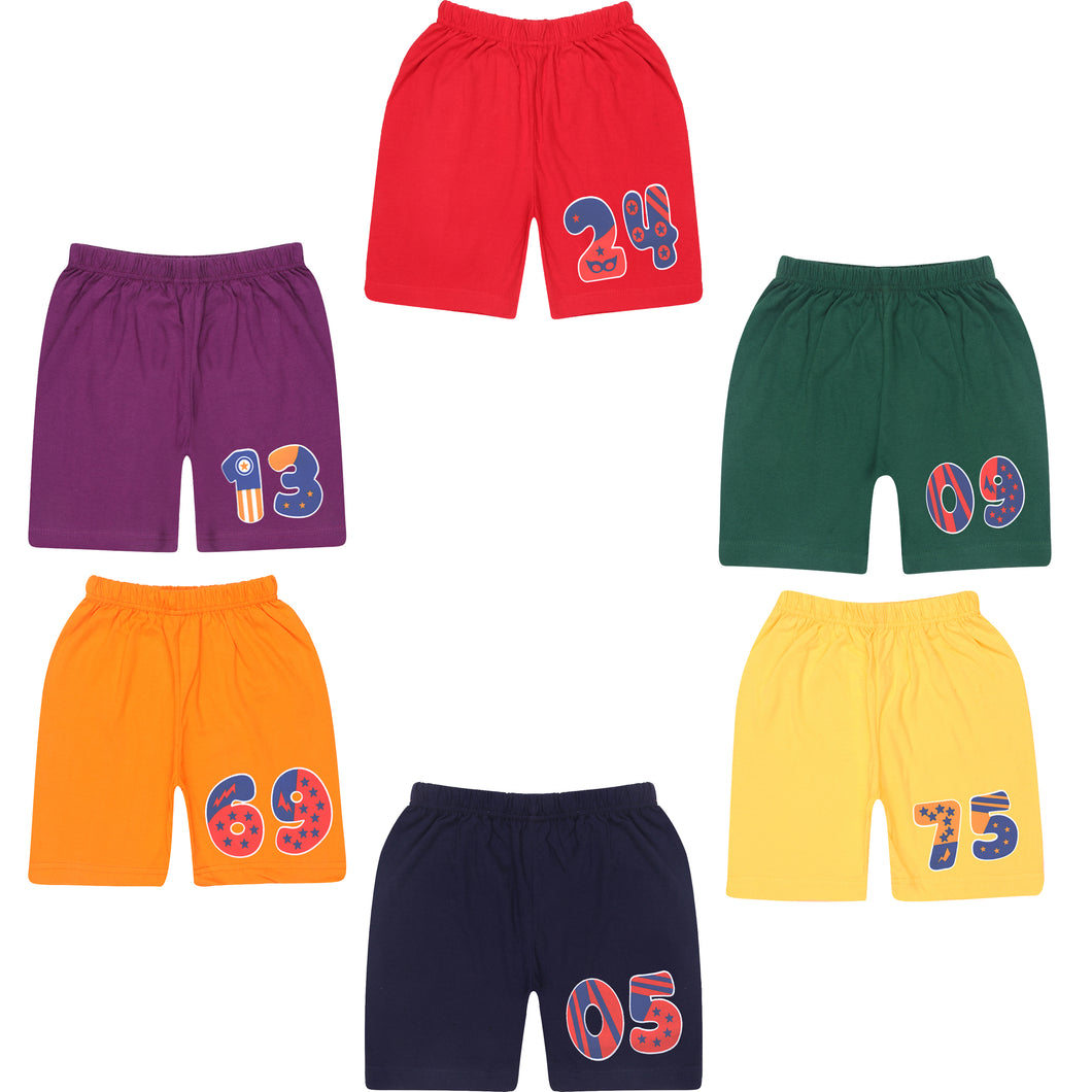 Kiddeo Boys Shorts (Pack of 6)