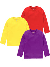 Load image into Gallery viewer, Kiddeo Boys FullSleeve T-Shirts (Pack of 3)
