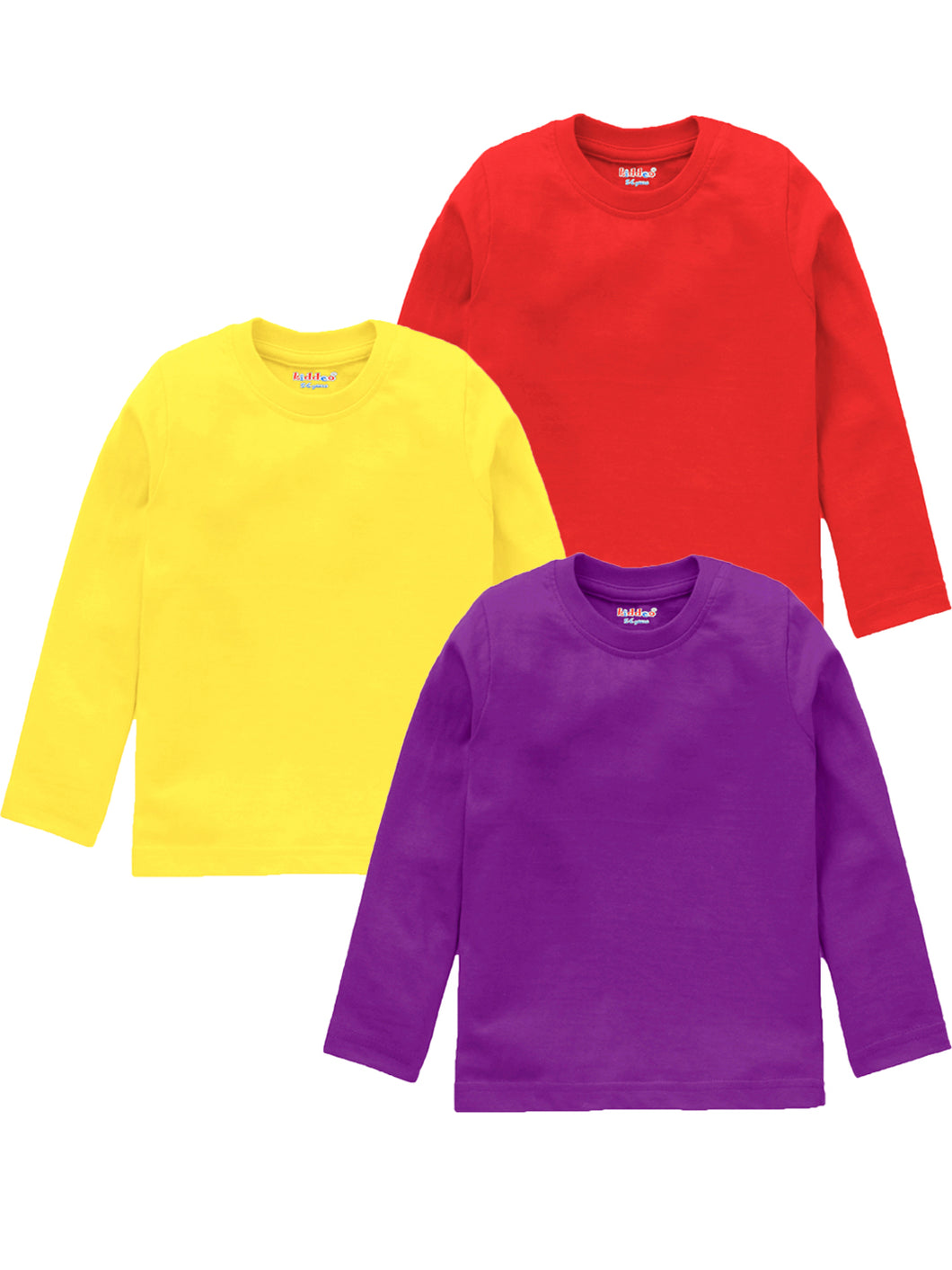 Kiddeo Boys FullSleeve T-Shirts (Pack of 3)