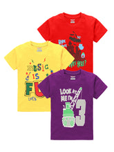 Load image into Gallery viewer, Kiddeo Boys HalfSleeve T-Shirts (Pack of 3)
